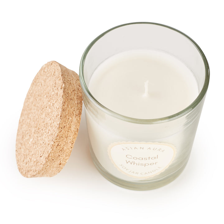 Coastal Whisper Glass Jar Candle