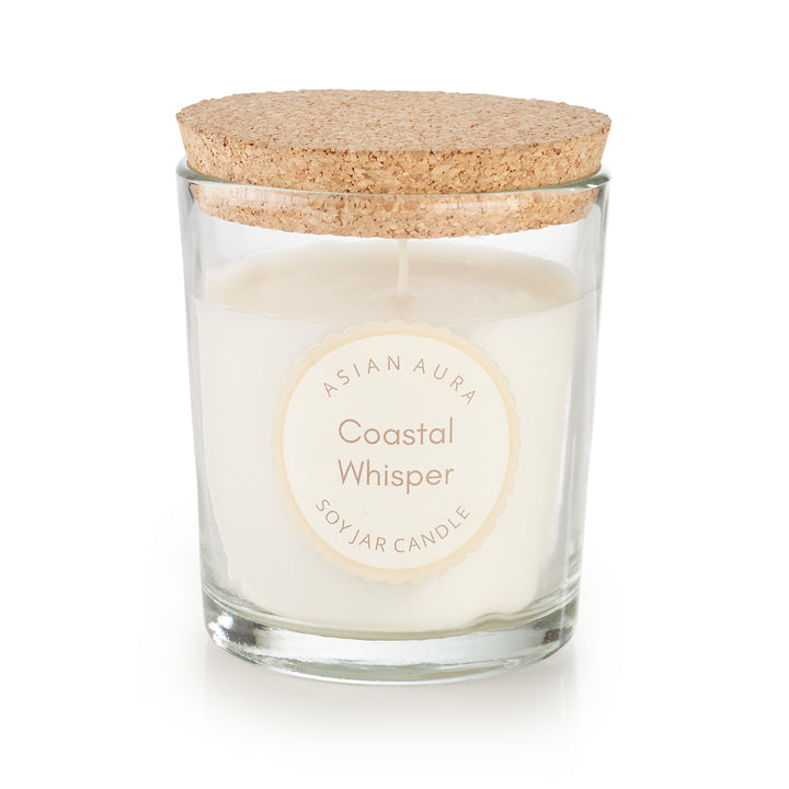 Coastal Whisper Glass Jar Candle