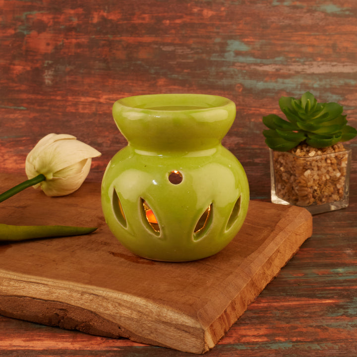 Green Leaf Cut Candle Diffuser