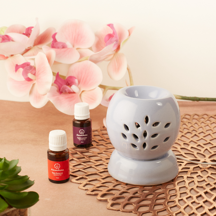 Light Blue Round Shaped Electric Diffuser