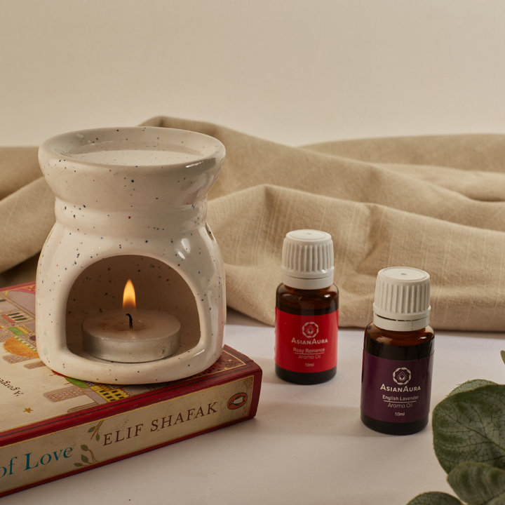 White Candle Diffuser for Home Fragrance