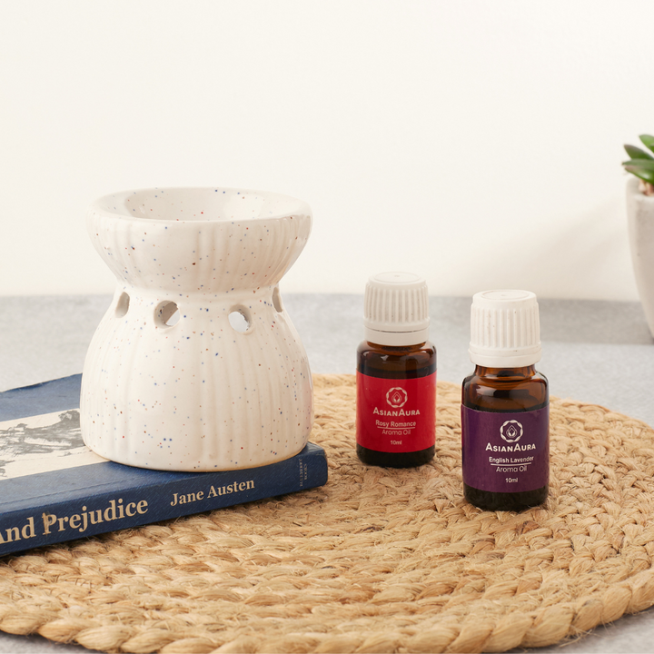 White Ceramic Candle Diffuser for Aromatherapy