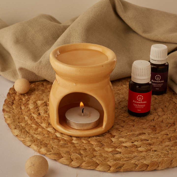 Beige Candle Diffuser For Aromatherapy