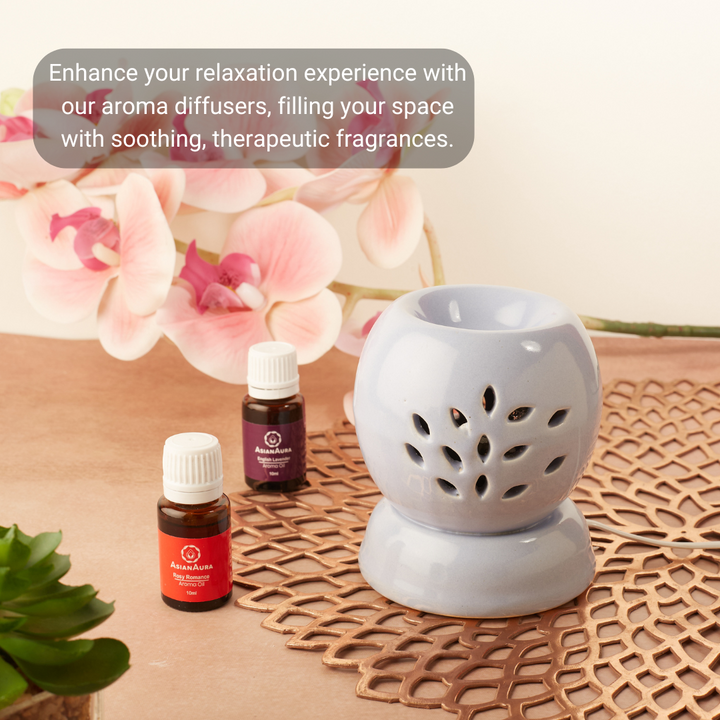 Light Blue Round Shaped Electric Diffuser
