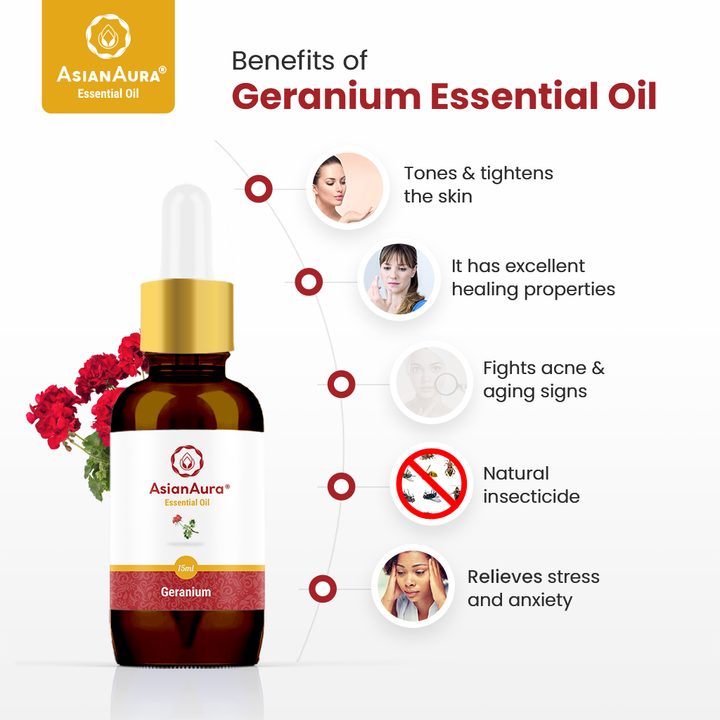 Geranium Essential Oil (15 ml)