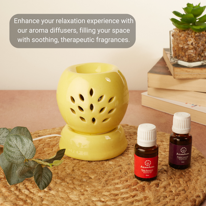 Yellow Round Shaped Electric Diffuser