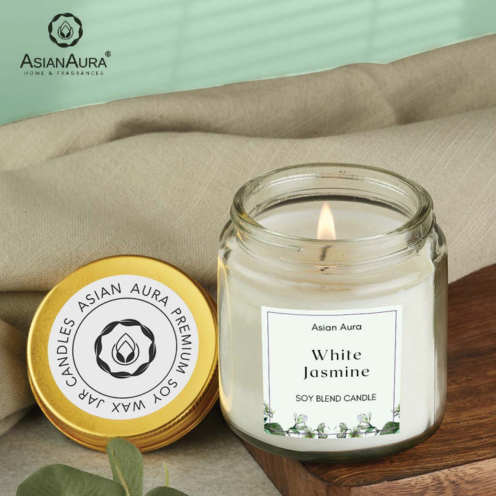White Jasmine Screw Jar Candle
