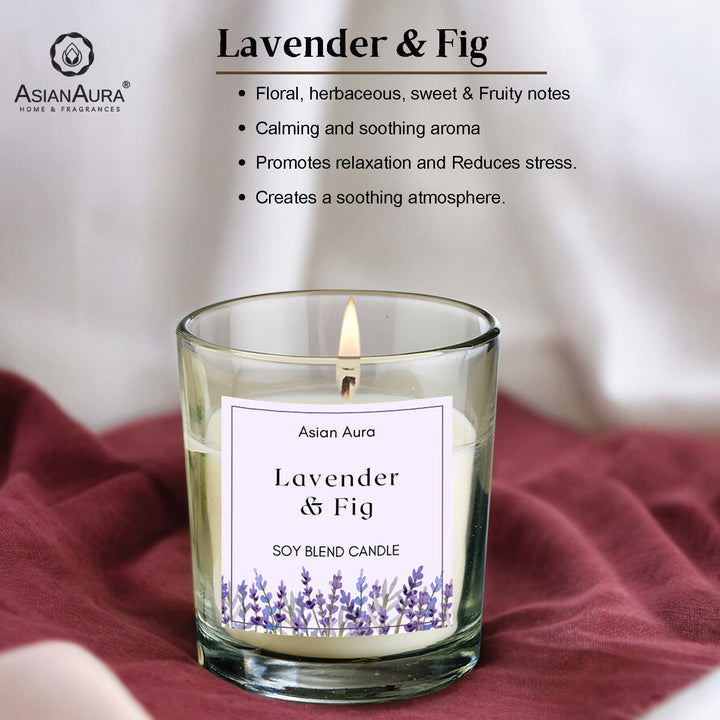 Lavender & Fig Premium Glass Jar Candle