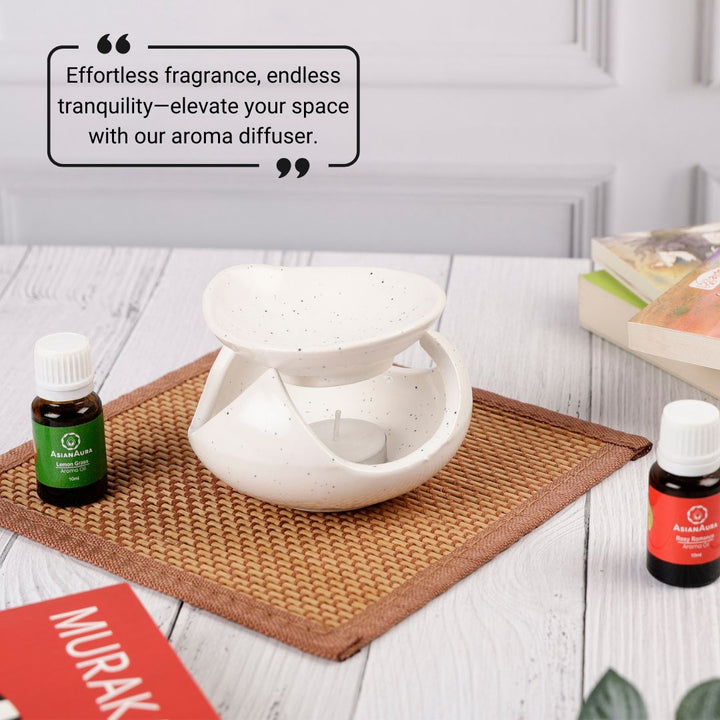 Shell Candle Diffuser - White