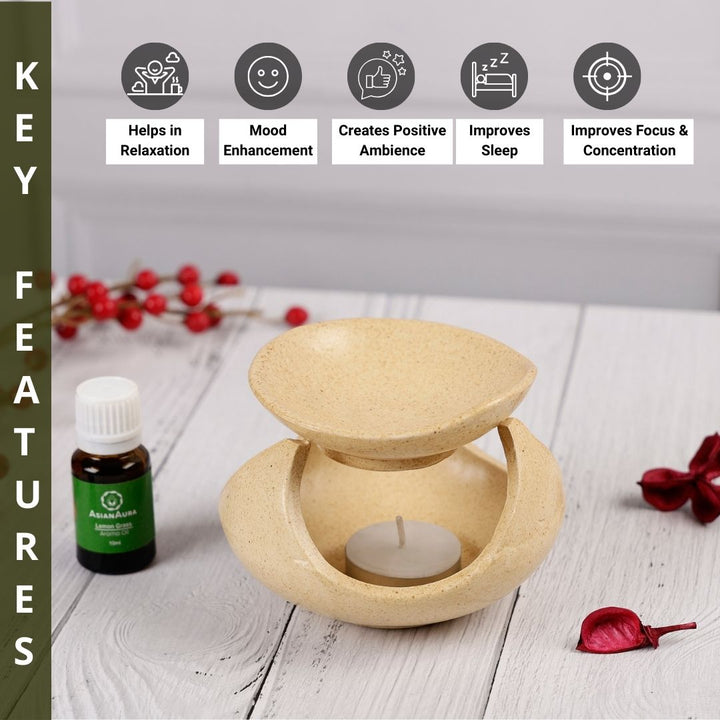 Shell Candle Diffuser - Brown