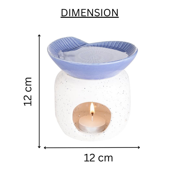 Round Shaped Candle Diffuser - White & Purple