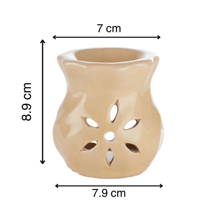 Brown Candle Diffuser with 10ml Aroma Oils