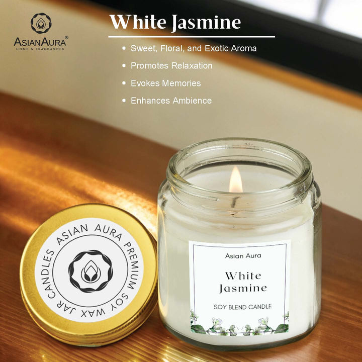 White Jasmine Screw Jar Candle