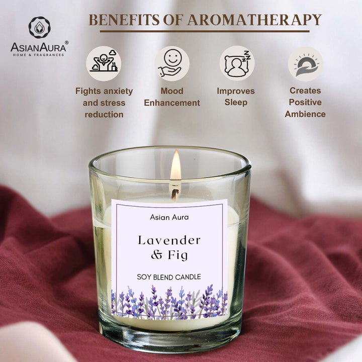 Lavender & Fig Premium Glass Jar Candle