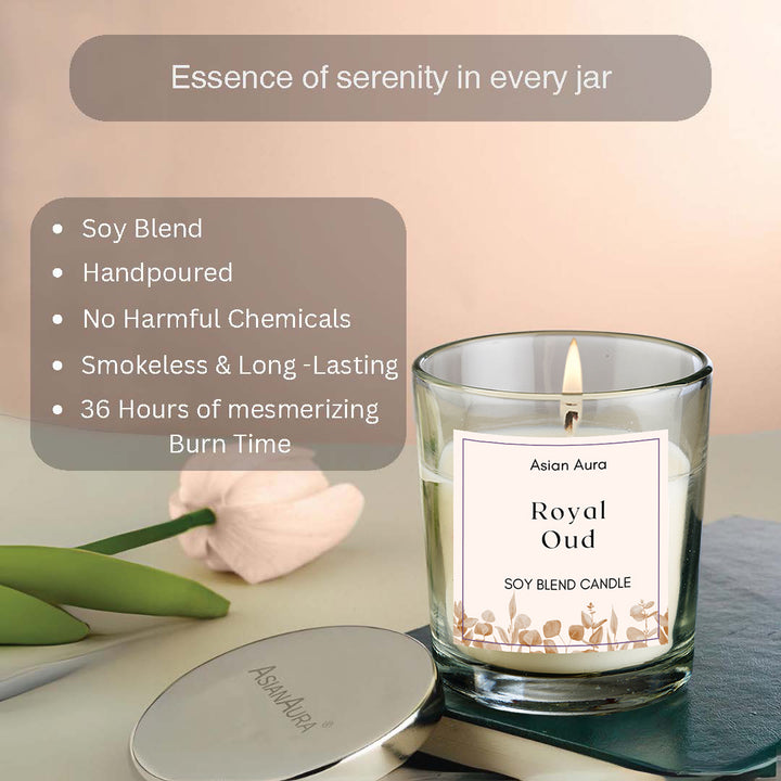 Royal Oud Premium Glass Jar Candle