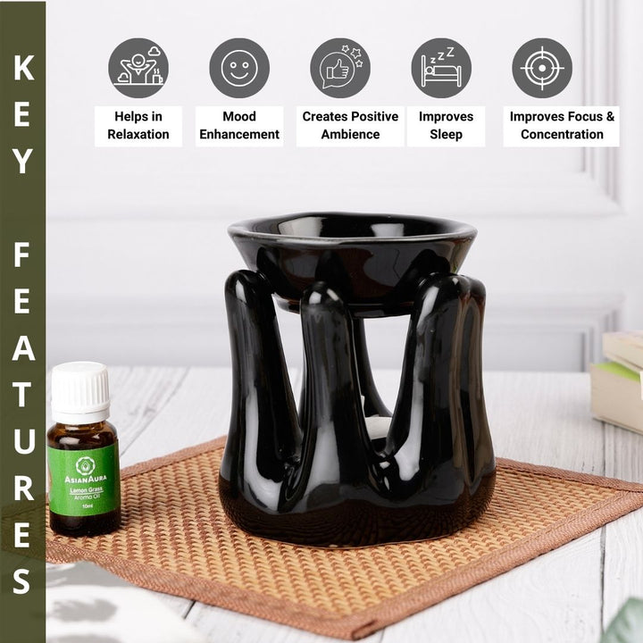 Hand Candle Diffuser - Black