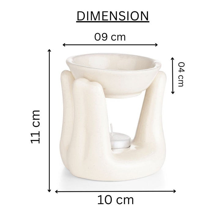 Hand Candle Diffuser - White