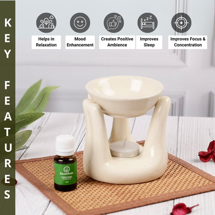 Hand Candle Diffuser - White