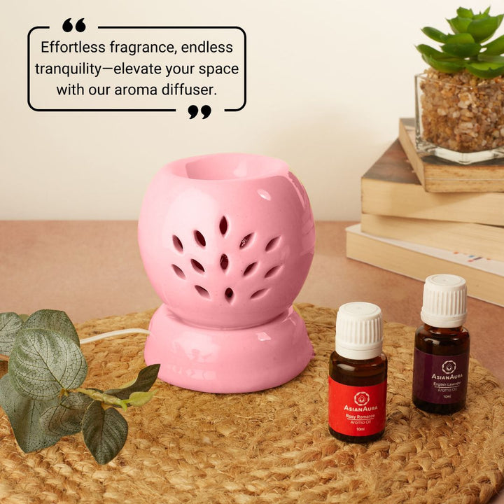 Light Pink Round Shaped Electric Diffuser