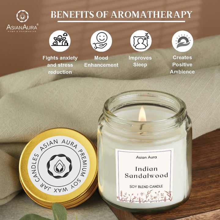 Indian Sandalwood Screw Jar Candle