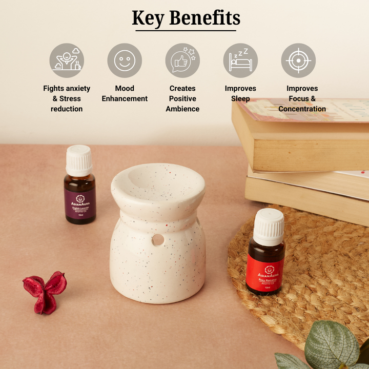 White Candle Diffuser for Home Fragrance
