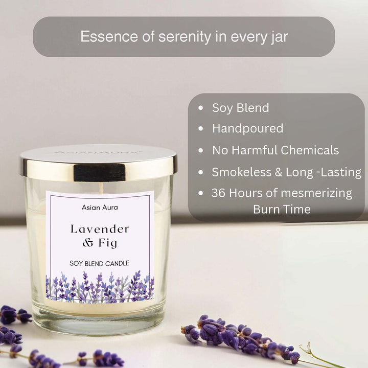 Lavender & Fig Premium Glass Jar Candle