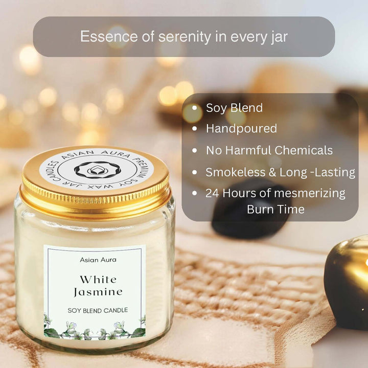 White Jasmine Screw Jar Candle
