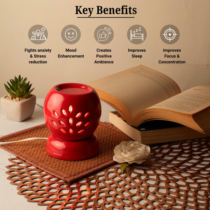 Red Round Shape Electric Diffuser