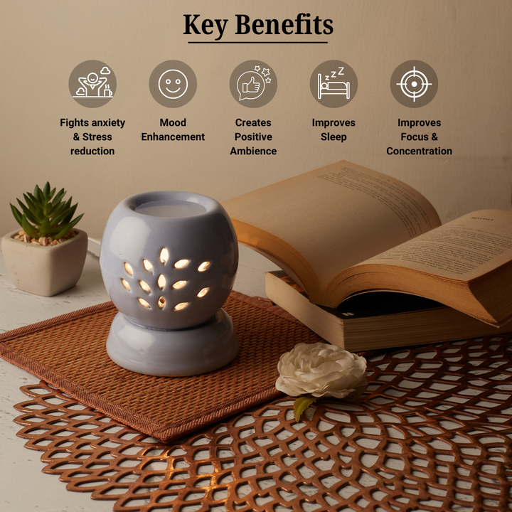 Light Blue Round Shaped Electric Diffuser