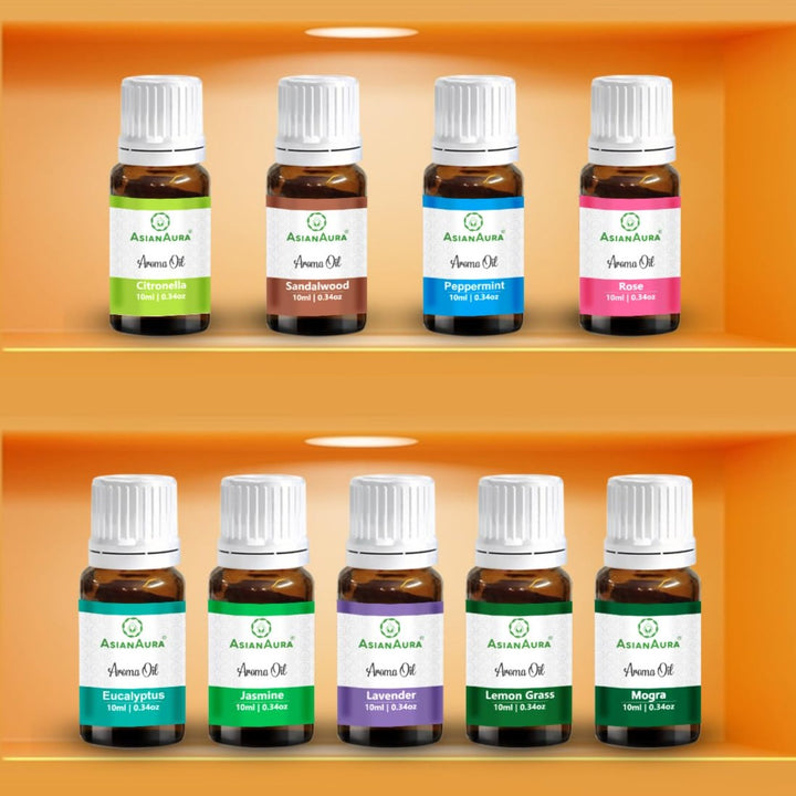 Assorted Fragrances Aroma Oils (Pack of 9)