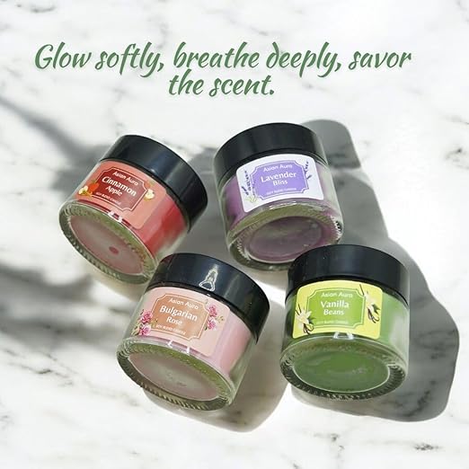 Scented Glass Jar Candles (Pack of 8)