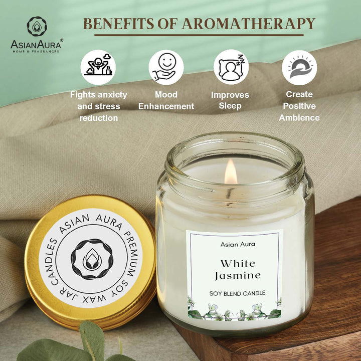 White Jasmine Screw Jar Candle