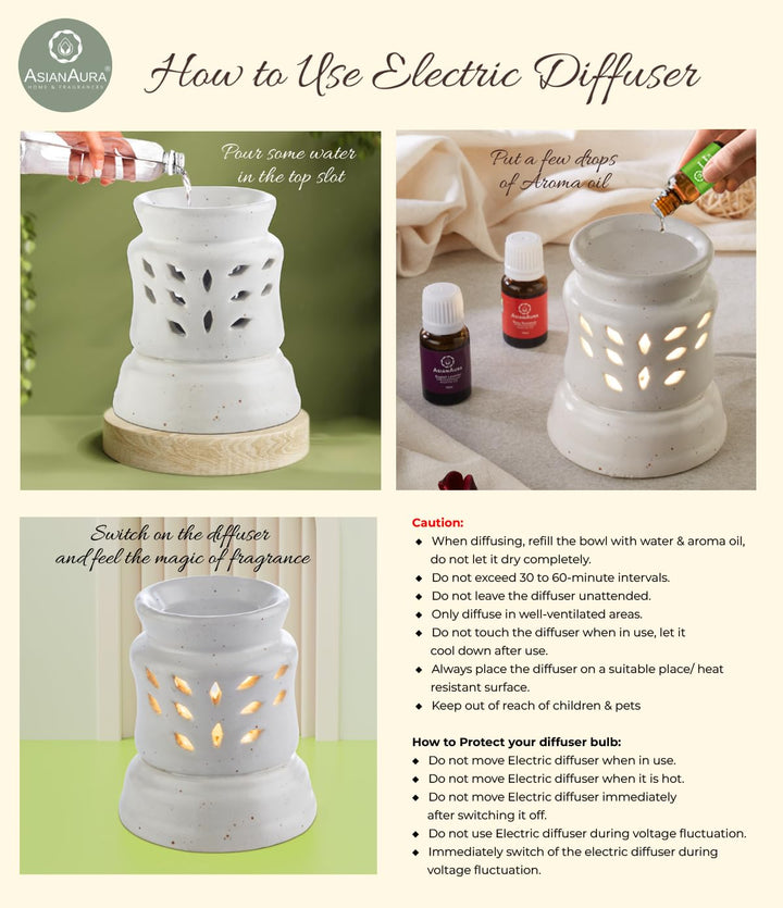 Ceramic Electric Diffuser For Home Fragrance