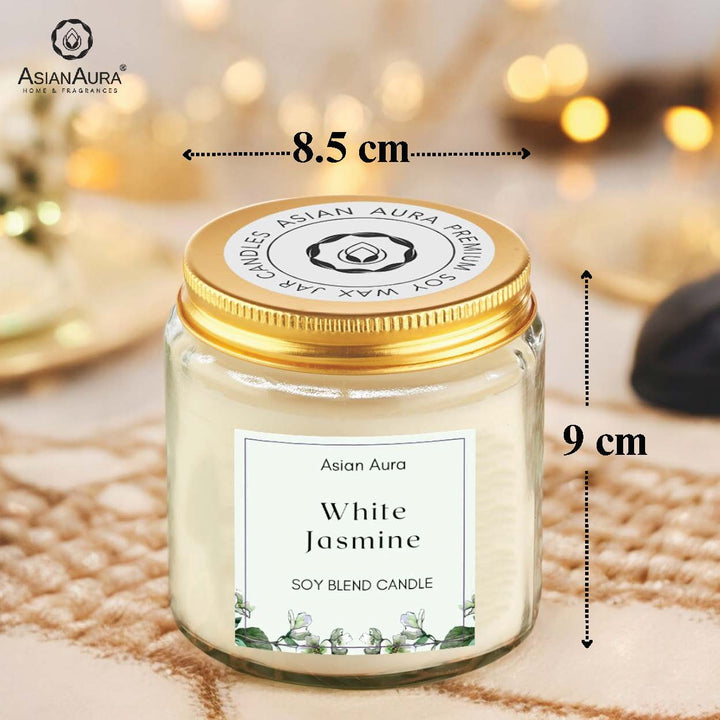 White Jasmine Screw Jar Candle