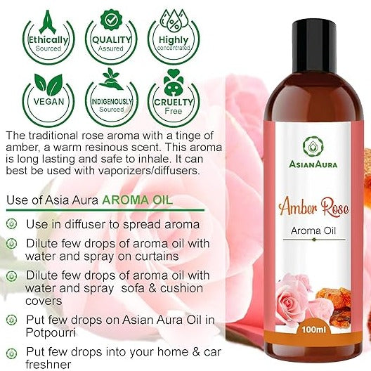 Amber rose Aroma Oil 100ml