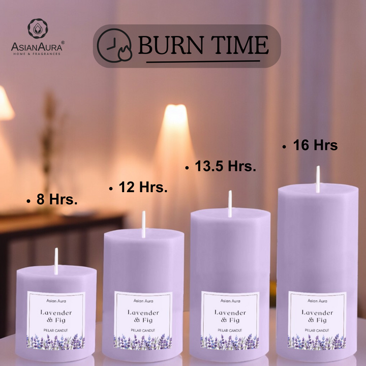 Lavender & Fig Pillar Candle Set