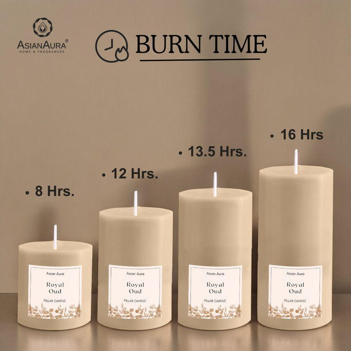 Royal Oud Pillar Candle Set