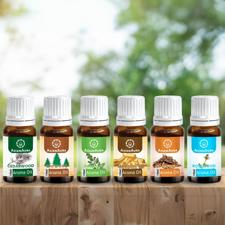 Woody Fragrances Aroma Oils (Pack of 6)