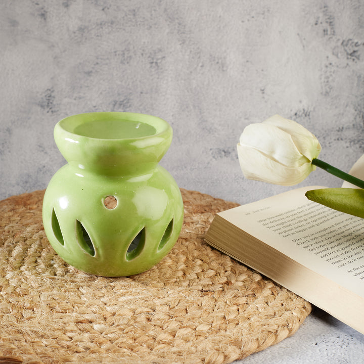 Green Leaf Cut Candle Diffuser