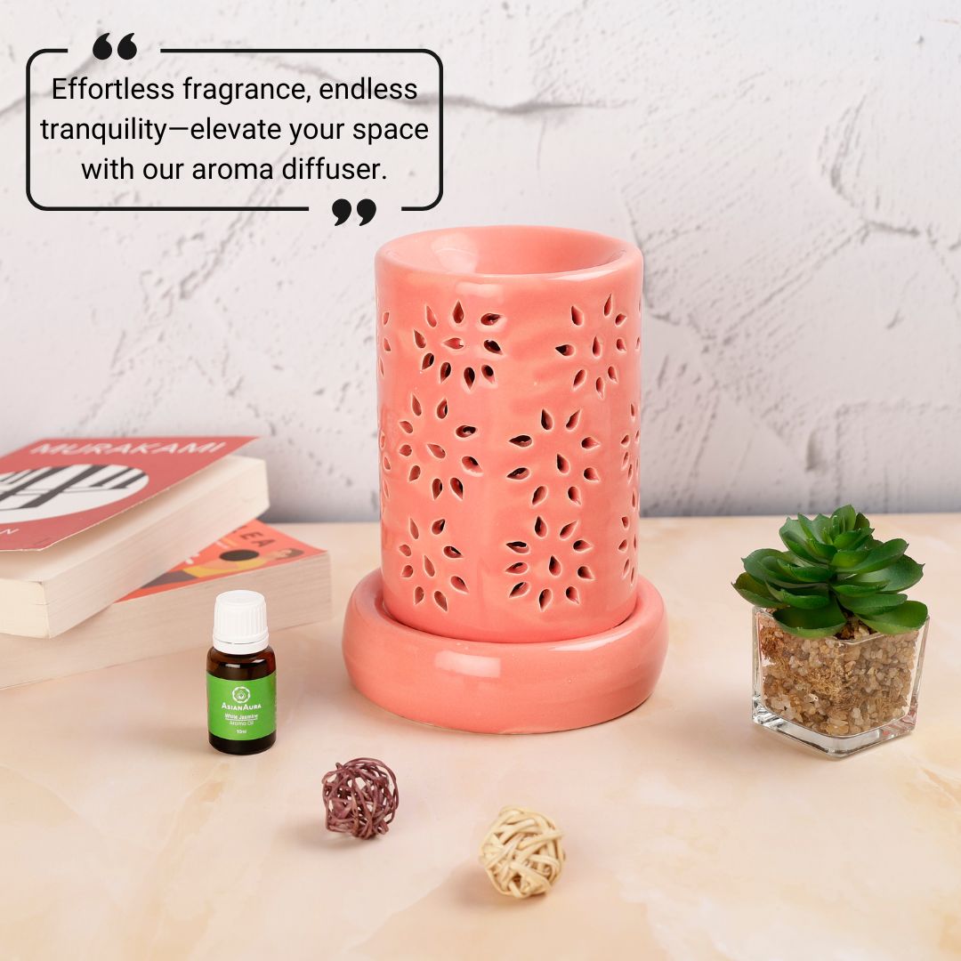 Cylindrical Shaped Electric Diffuser - Peach