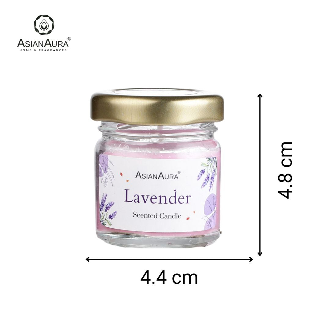 Mini Glass Jar Candle - 41 ml (Pack of 6)