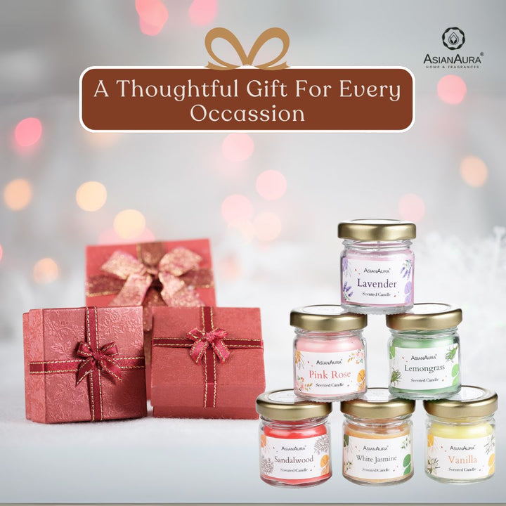 Mini Glass Jar Candle - 41 ml (Pack of 6)