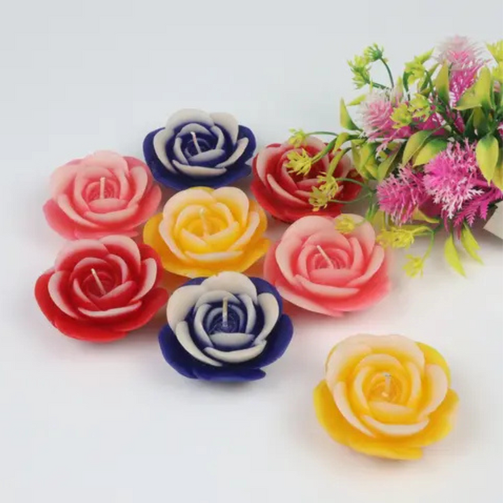 Rose Flower Candle (Pack of 12)