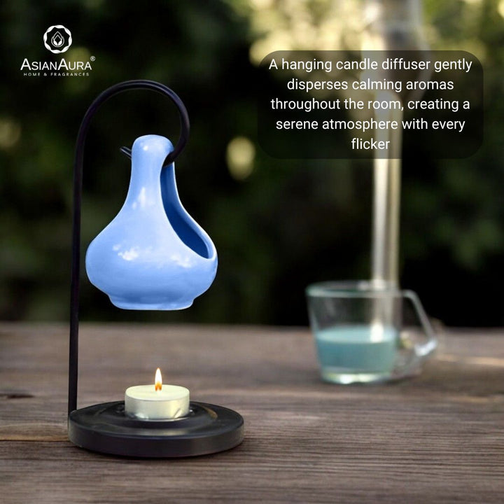 Blue Hanging Aroma Candle Diffuser