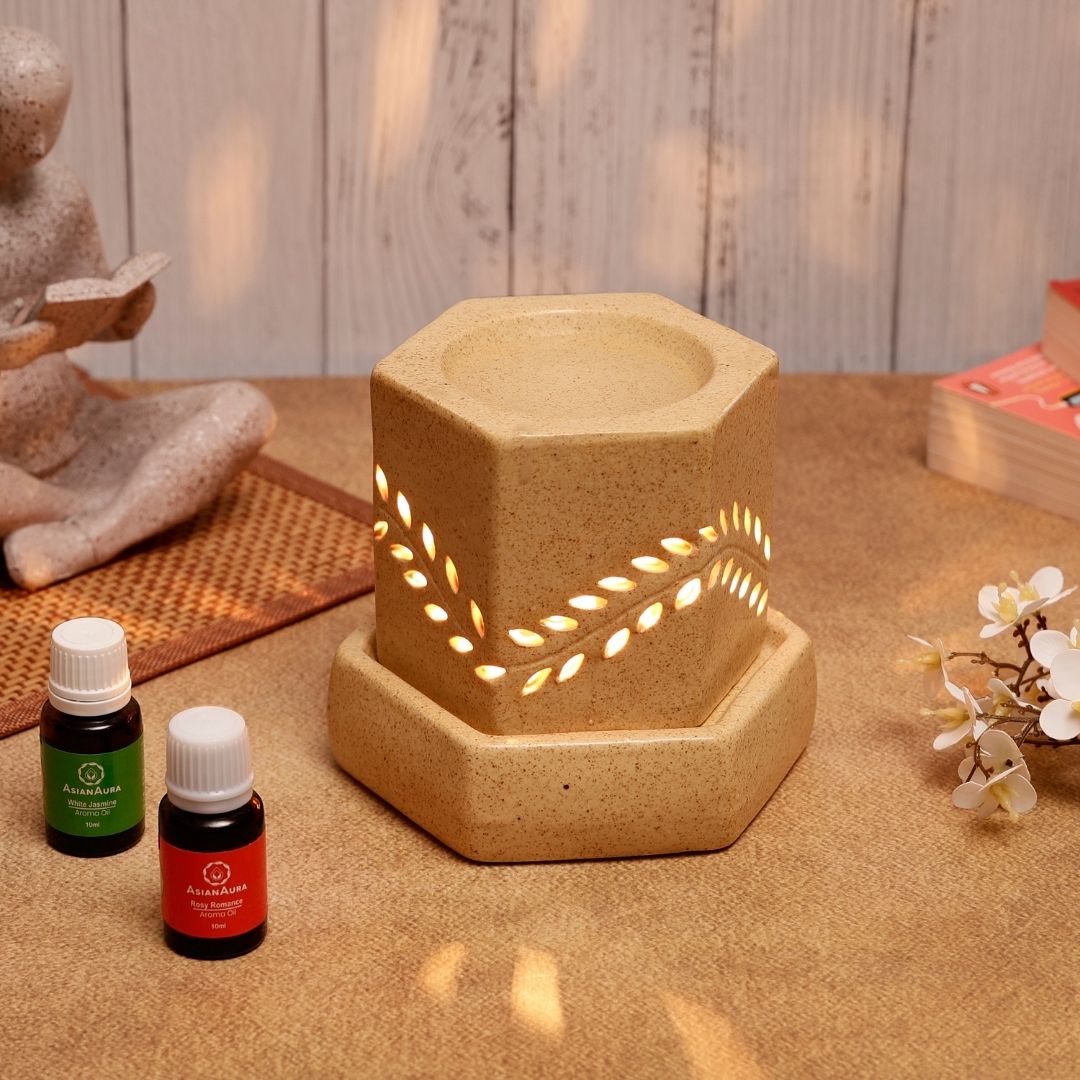 Hexagon Shape Electric Diffuser - Brown