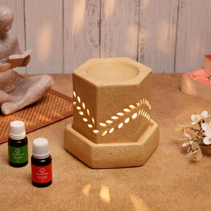 Hexagon Shape Electric Diffuser - Brown