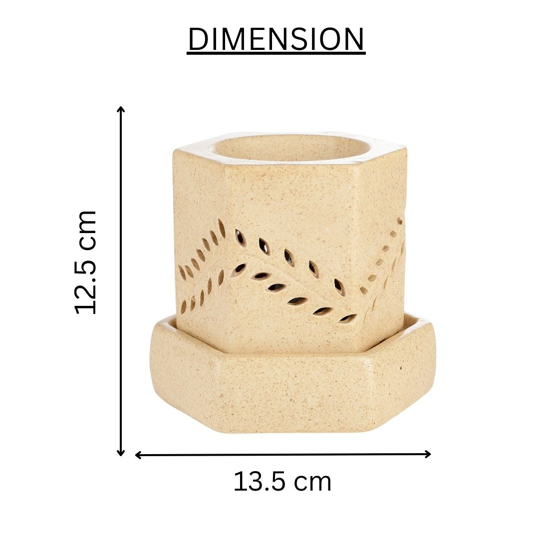 Hexagon Shape Electric Diffuser - Brown