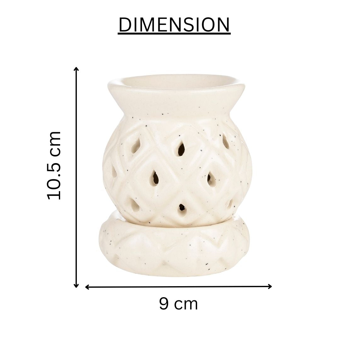 Diamond Lattice Electric Diffuser - White