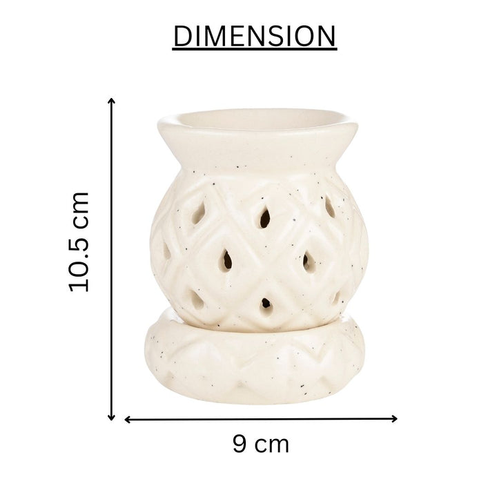 Diamond Lattice Electric Diffuser - White