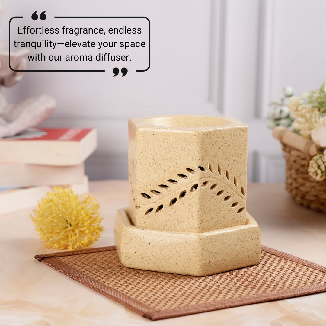 Hexagon Shape Electric Diffuser - Brown